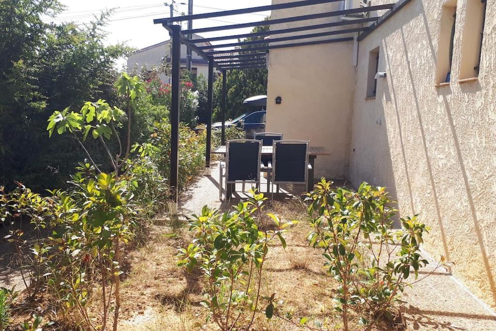 Les Pucines Bis Bas De Villa 29 M2 Luxe Rez De Jardin Climatisation Plein Sud Six-Fours-les-Plages Esterno foto